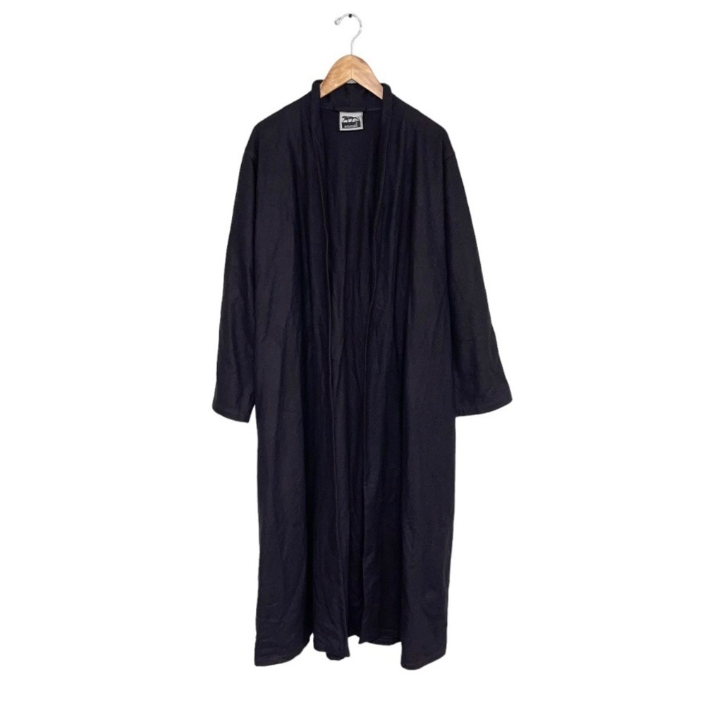Animale Wool Open‎ Coat Women’s 2 US Oversized Charcoal Grey Wrap Long Sleeve
